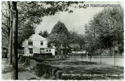 ansichtkaart: Baarle-Nassau, Camping 'Rustoord'. Bredaseweg