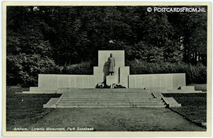 Arnhem, Lorentz Monument, Park Sonsbeek ansichtkaart: Arnhem, Lorentz Monument, Park Sonsbeek