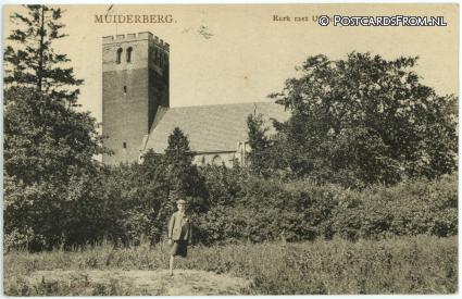 ansichtkaart: Muiderberg, Kerk met Uitzichttoren