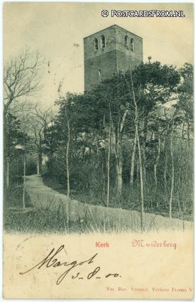 ansichtkaart: Muiderberg, Kerk