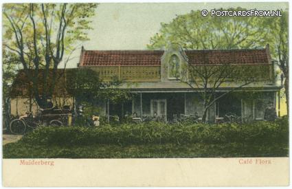 ansichtkaart: Muiderberg, Cafe Flora
