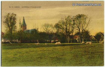 Hippolytushoef, N.H. Kerk ansichtkaart: Hippolytushoef, N.H. Kerk