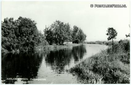Aarlanderveen, Poldergezicht ansichtkaart: Aarlanderveen, Poldergezicht