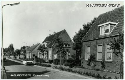 ansichtkaart: Aarlanderveen, Kerkvaartsweg
