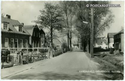 Hardinxveld-Giessendam, Kerkweg ansichtkaart: Hardinxveld-Giessendam, Kerkweg