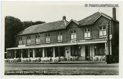 ansichtkaart: Heeze, Exterieur Hotel Barendsma