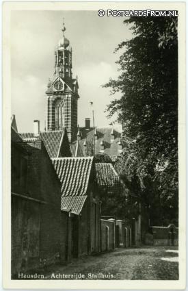 ansichtkaart: Heusden, Achterzijde Stadhuis