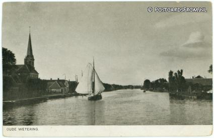 Oude Wetering, -- ansichtkaart: Oude Wetering, --