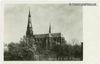 ansichtkaart: Waalwijk, R.K.Kerk St. Clemens