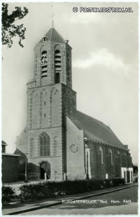 ansichtkaart: Rijnsaterwoude, Ned. Herv. Kerk