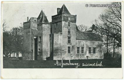 Heemskerk, Kasteel 'Assumburg'. Zuidoosthoek ansichtkaart: Heemskerk, Kasteel 'Assumburg'. Zuidoosthoek