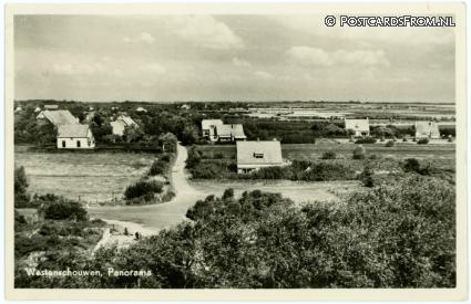 ansichtkaart: Westenschouwen, Panorama