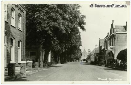 ansichtkaart: Wamel, Dorpstraat
