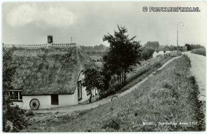 ansichtkaart: Wamel, Boerderijtje Anno 1725