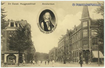 ansichtkaart: Amsterdam, 2e Const. Huygensstraat 1596-1679 Dichter
