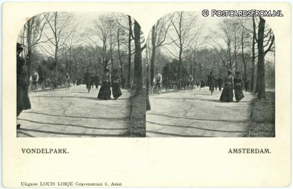 ansichtkaart: Amsterdam, Vondelpark