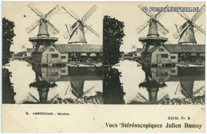 ansichtkaart: Amsterdam, Moulins