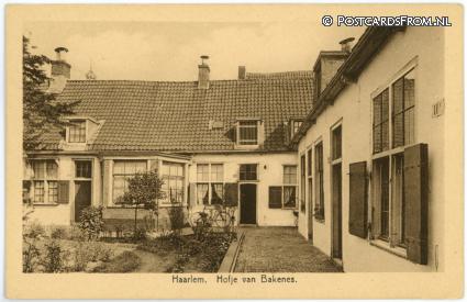 Haarlem, Hofje van Bakenes ansichtkaart: Haarlem, Hofje van Bakenes