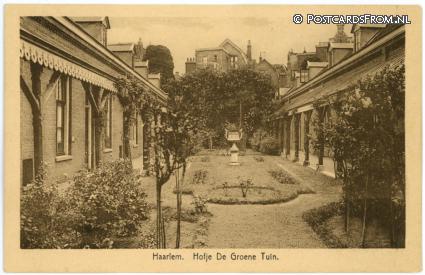 Haarlem, Hofje De Groene Tuin ansichtkaart: Haarlem, Hofje De Groene Tuin