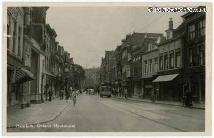 ansichtkaart: Haarlem, Groote Houtstraat
