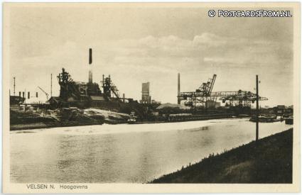ansichtkaart: Velsen-Noord, Hoogovens
