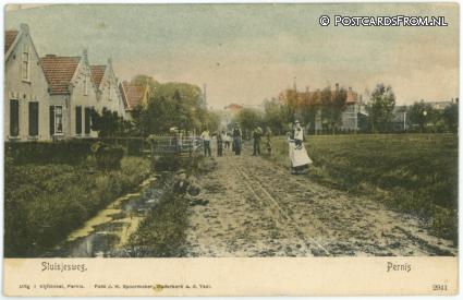 Pernis, Sluisjesweg ansichtkaart: Pernis, Sluisjesweg
