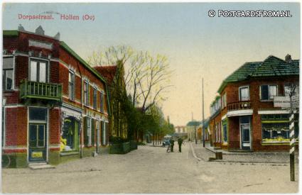 Holten, Dorpsstraat ansichtkaart: Holten, Dorpsstraat