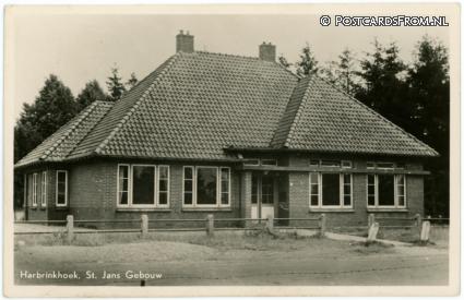 ansichtkaart: Harbrinkhoek, St. Jans Gebouw