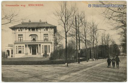 ansichtkaart: Enschede, Gronausche weg