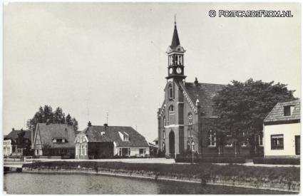 ansichtkaart: De Krim, Herv. Kerk. Parallesweg