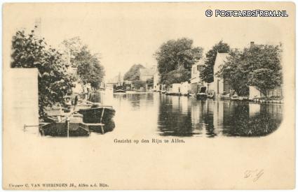 Alphen aan den Rijn, Gezicht op den Rijn ansichtkaart: Alphen aan den Rijn, Gezicht op den Rijn