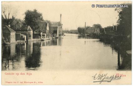 Alphen aan den Rijn, Gezicht op den Rijn ansichtkaart: Alphen aan den Rijn, Gezicht op den Rijn