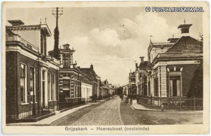 Grijpskerk, Heerestraat. Oosteinde ansichtkaart: Grijpskerk, Heerestraat. Oosteinde