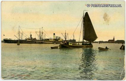 ansichtkaart: Delfzijl, Haven