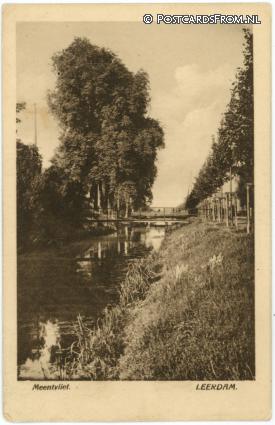 ansichtkaart: Leerdam, Meentvliet