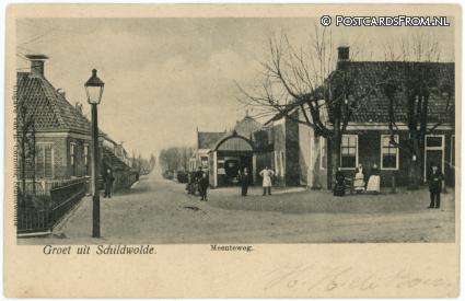Schildwolde, Meenteweg ansichtkaart: Schildwolde, Meenteweg