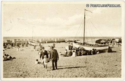 ansichtkaart: Zandvoort, Strandgezicht