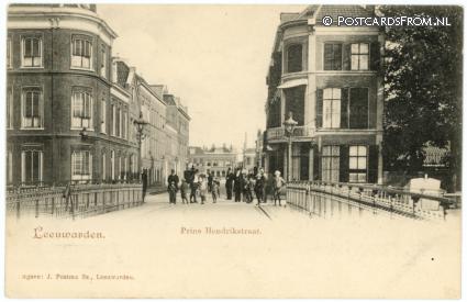 Leeuwarden, Prins Hendrikstraat ansichtkaart: Leeuwarden, Prins Hendrikstraat