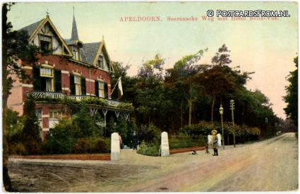 Apeldoorn, Soerensche Weg met Hotel Belle-Vue ansichtkaart: Apeldoorn, Soerensche Weg met Hotel Belle-Vue