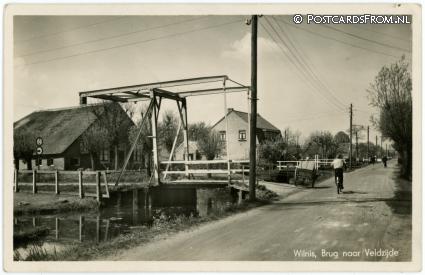 ansichtkaart: Wilnis, Brug naar Veldzijde