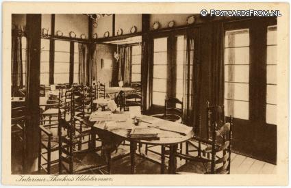 Uddel, Interieur Theehuis Uddelermeer ansichtkaart: Uddel, Interieur Theehuis Uddelermeer