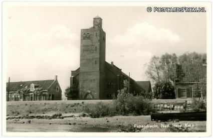 Papendrecht, Ned. Herv. Kerk ansichtkaart: Papendrecht, Ned. Herv. Kerk