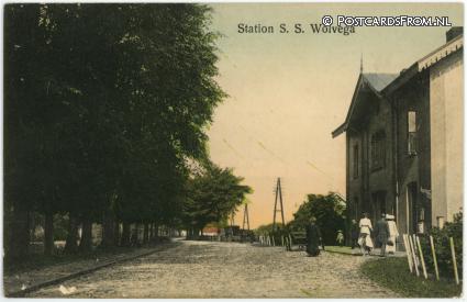 Wolvega, Station S.S. ansichtkaart: Wolvega, Station S.S.