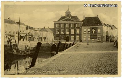 ansichtkaart: Bergen op Zoom, Haven met Spuihuis