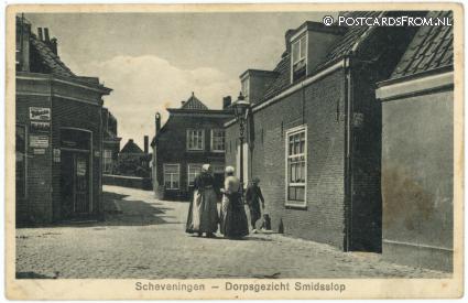 Scheveningen, Dorpsgezicht Smidsslop ansichtkaart: Scheveningen, Dorpsgezicht Smidsslop