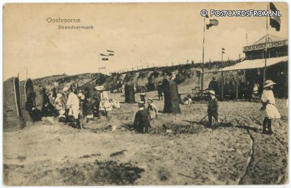 ansichtkaart: Oostvoorne, Strandvermaak