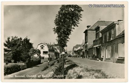 Den Bommel, Oostdijk en Beneden Oostdijk ansichtkaart: Den Bommel, Oostdijk en Beneden Oostdijk
