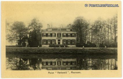 Maarssen, Huize 'Herteveld' ansichtkaart: Maarssen, Huize 'Herteveld'