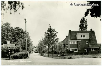 Maarssen, Stationsweg ansichtkaart: Maarssen, Stationsweg