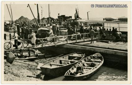 Burgh-Haamstede, Burghsluis. Haven van Burghsluis ansichtkaart: Burgh-Haamstede, Burghsluis. Haven van Burghsluis